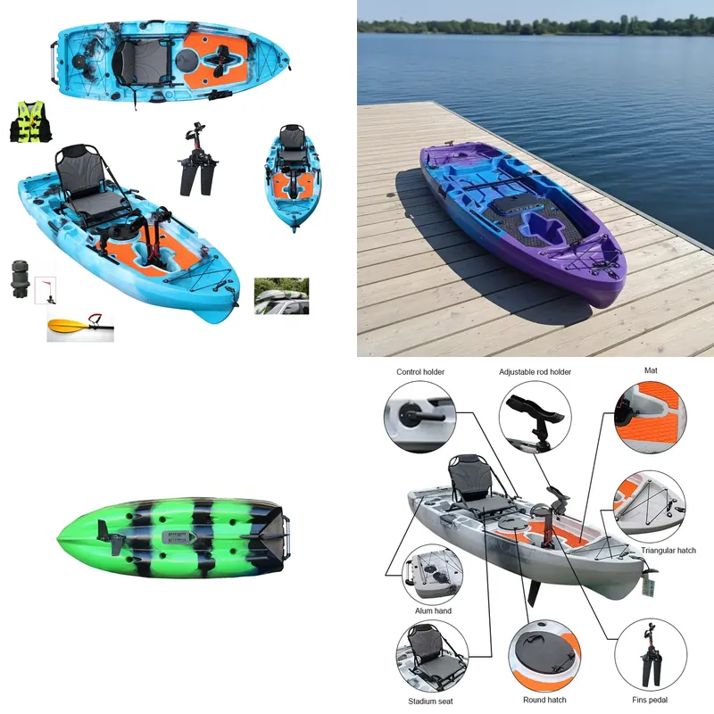 Fishing Kayak Sit In - Vicking Ocean Single Sit-On-Top HDPE Plastic