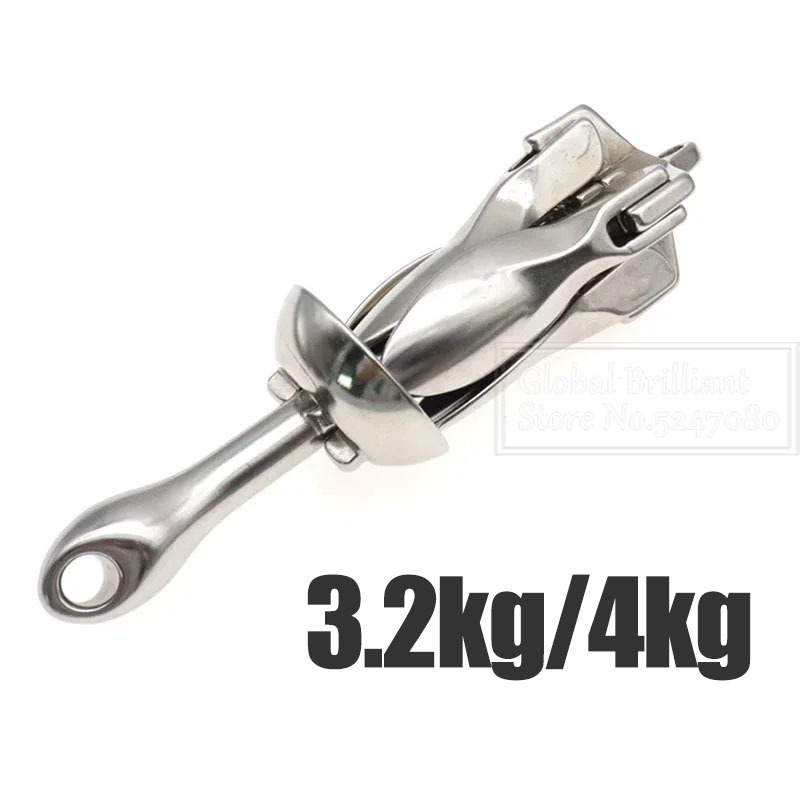3.2KG/4KG Boat Stainless Steel - Fishing Kayak Anchor ulasan dan harga