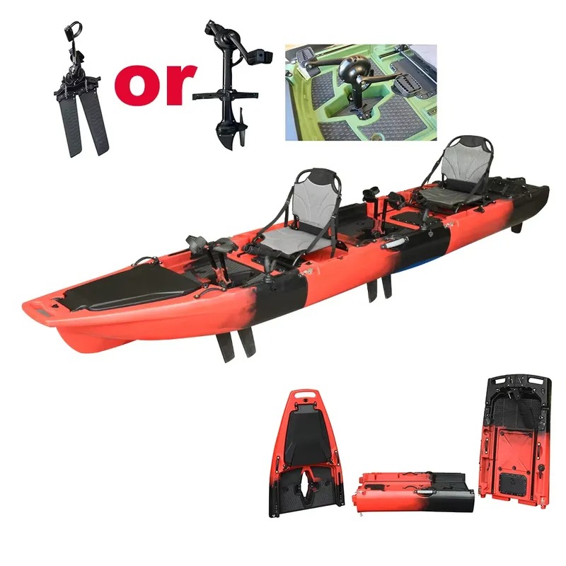 Hot Sale 14FT 2-Person Double  - Fishing Kayak Sit In ulasan dan harga