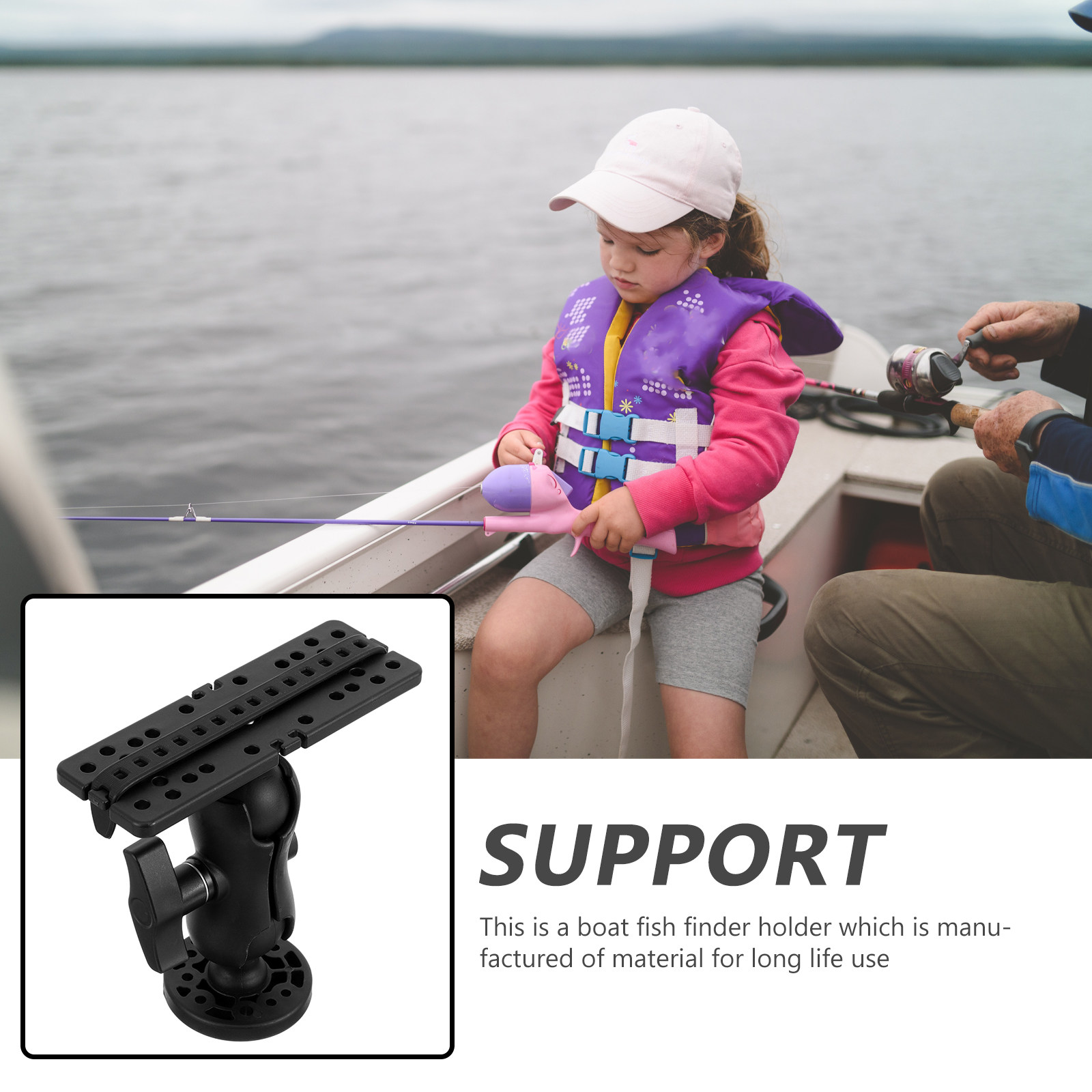 Robust Fish Finder Holder Moun - Fishing Kayak Fish Finder Mount ulasan dan harga