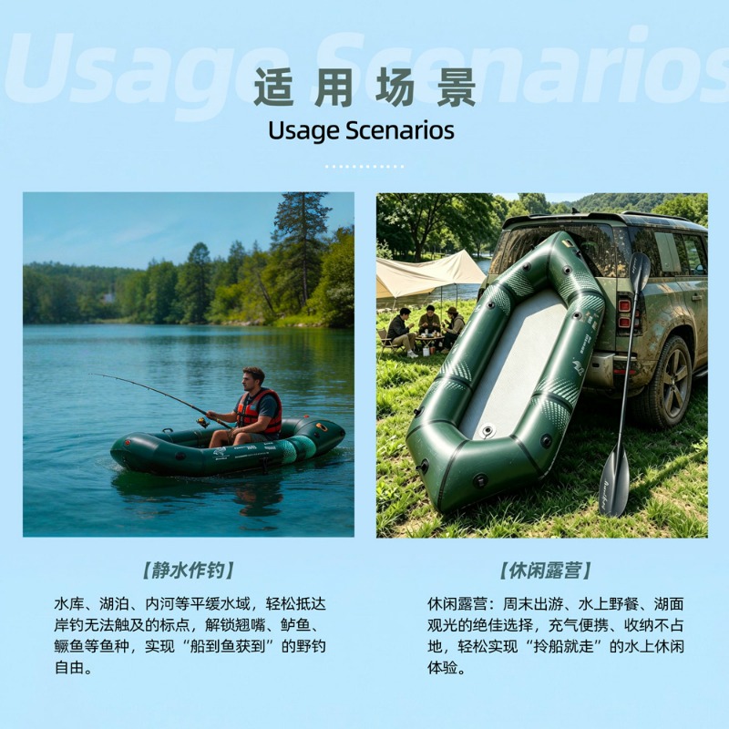 BLFst Fly Fishing Boat TPU Bac - Fishing Kayak Inflatable ulasan dan harga