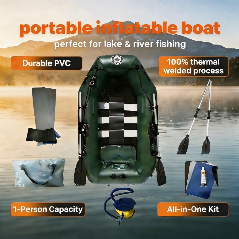 1 Person Fishing Boat Cheap In - Fishing Kayak Inflatable ulasan dan harga