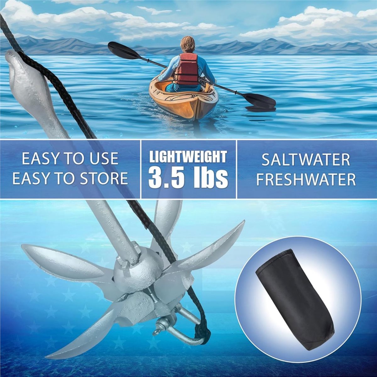 Big Discount Kayak Anchor, 3.5 - Fishing Kayak Anchor ulasan dan harga