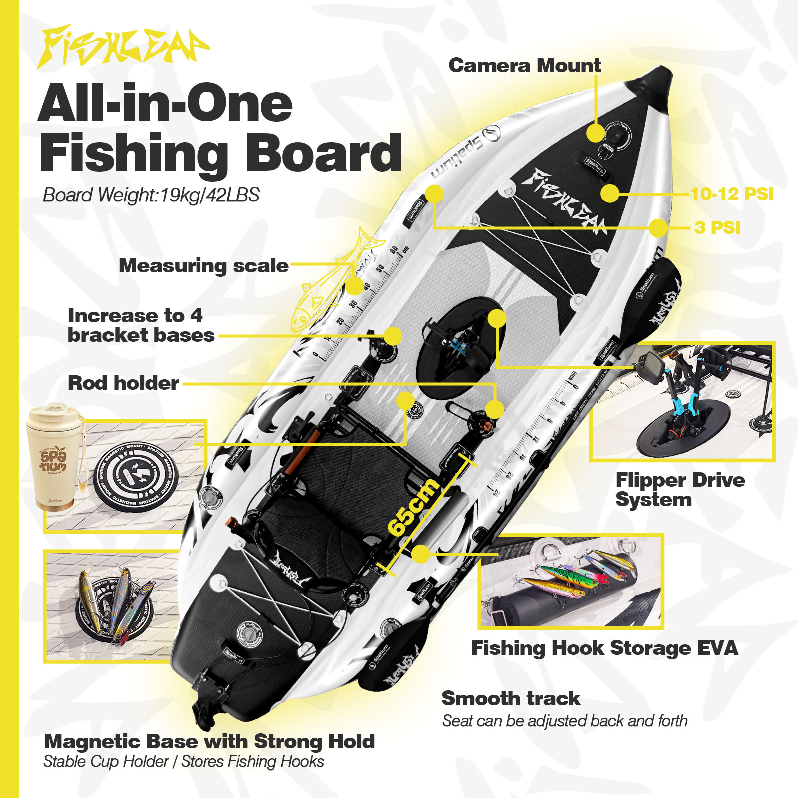 Spatium 11.5ft Flipper Pedal D - Fishing Kayak Seat ulasan dan harga