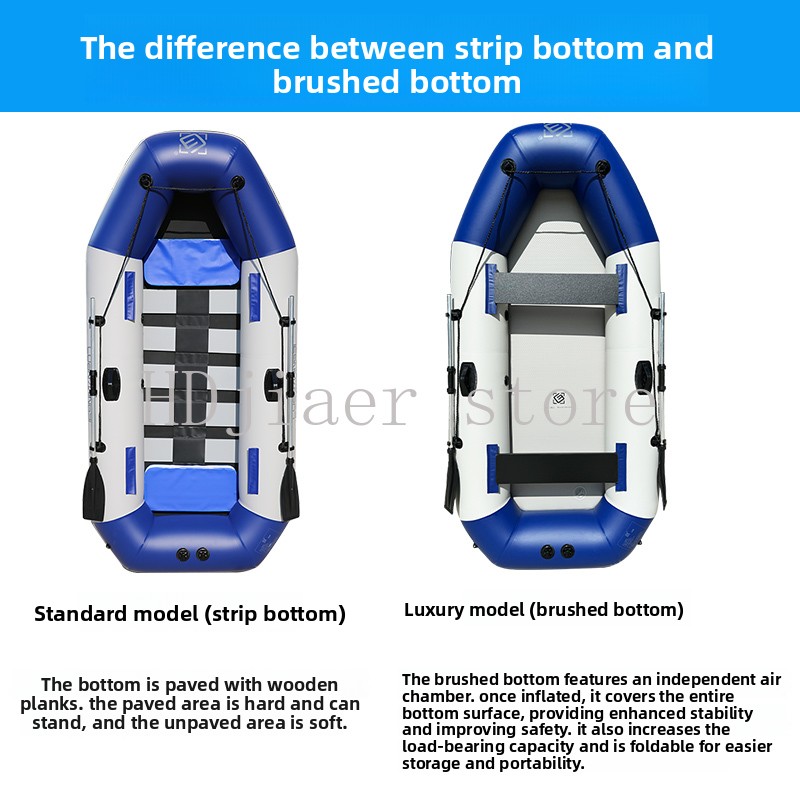 Inflatable Boat with Hard Bott - Fishing Kayak Inflatable ulasan dan harga