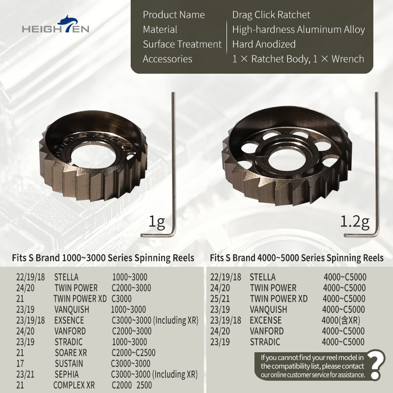 HEIGHTEN Drag Click Ratchet Sp - Shimano Reel Stradic ulasan dan harga