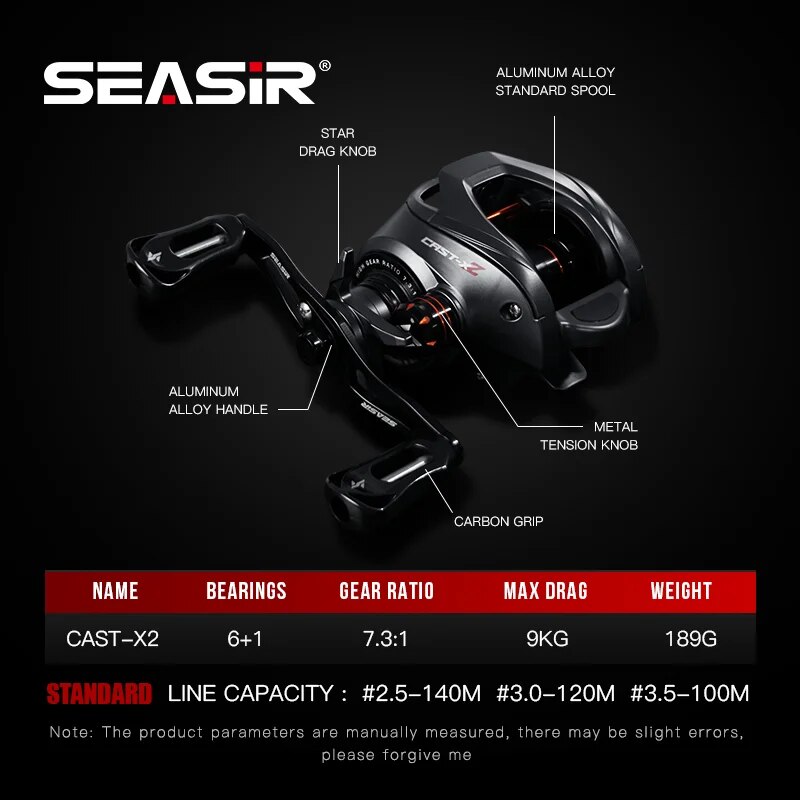 SEASIR Cast X2 Baitcasting Ree - Kastking Reel Zephyr ulasan dan harga